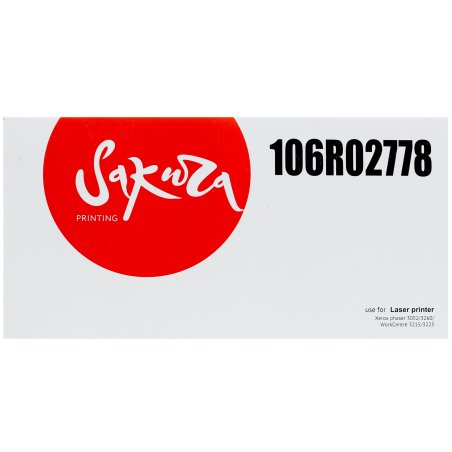 Картридж лазерный Sakura 106R02778 для Xerox Phaser 3052/3260/ WC3215/3225, черный, 3000 к.