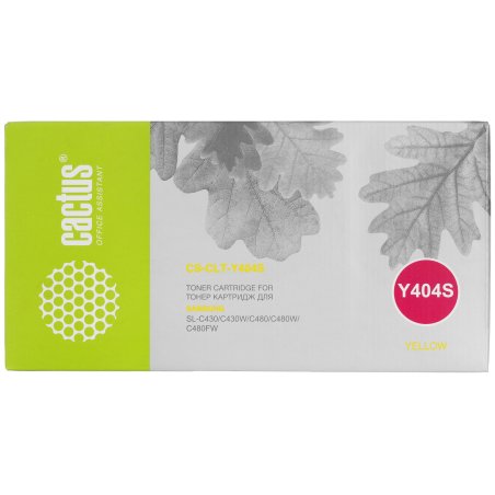 Картридж лазерный Cactus CS-CLT-Y404S желтый (1000 стр.) для Samsung SL-C430/C430W/C480/C480W/C480FW