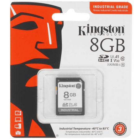 Флеш карта SDHC 8Gb Class10 Kingston <SDIT/8Gb> Industrial Temperature Class