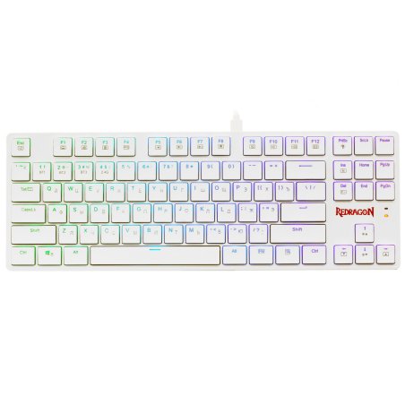 Клавиатура беспроводная Redragon Anubis беспроводная, USB, Bluetooth/Радиоканал, белый