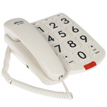 Телефон проводной Ritmix RT-550 белый