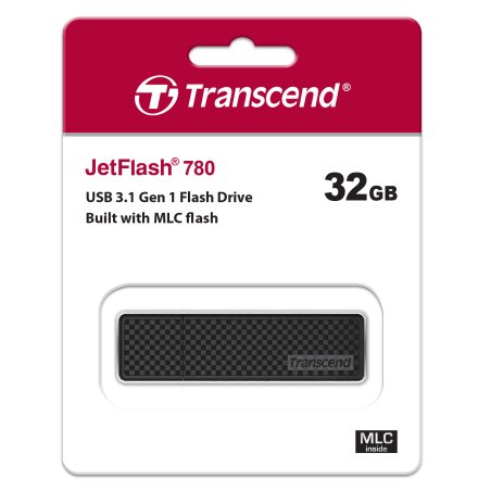 Флешка USB Transcend JetFlash 780 (TS32GJF780), 32Gb, USB 3.0, R/W 210/75, черный/серебристый