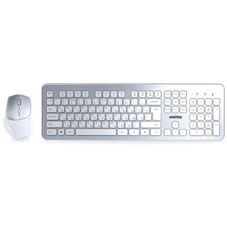 Комплект клавиатура+мышь Smartbuy (SBC-233616AG-SW) 233616AG серебристо-белый