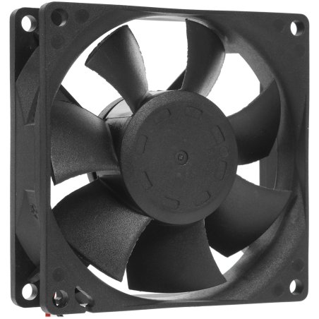 Вентилятор для корпуса Rexant RX 8025MS 24VDC черный, 80 мм, 2600 об/мин, 30 дБ, 2 pin