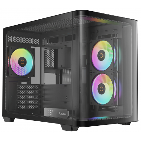Компьютерный корпус Ocypus Iota C50 BK Curve ARGB Digital mATX без БП (Iota-C50-BKD300CD-GL)