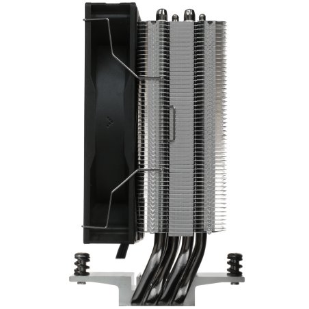 Кулер для процессора DEEPCOOL AG400 черный, 120 мм, алюминий/медь, 2000 об/мин, 31.6 дБ, 4 pin, 220 Вт, 150 мм