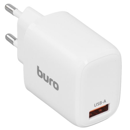 Сетевое зарядное устройство Buro BUWG1 3A QC белый