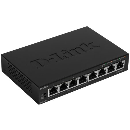 Коммутатор D-Link DGS-1008P/F3A, 8×1 Гбит/с, неуправляемый