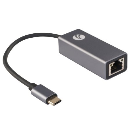 Кабель-переходник USB 3.1 Type-C -->RJ-45 1000Mbps Ethernet, Aluminum Shell, 0.15м VCOM <DU320M>