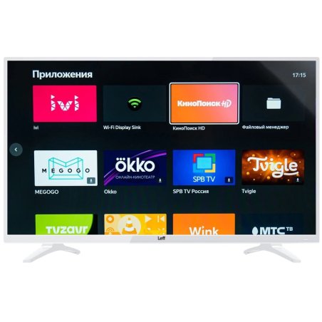 Телевизор LEFF 40" 40F541T белый DLED FHD 60Hz Smart