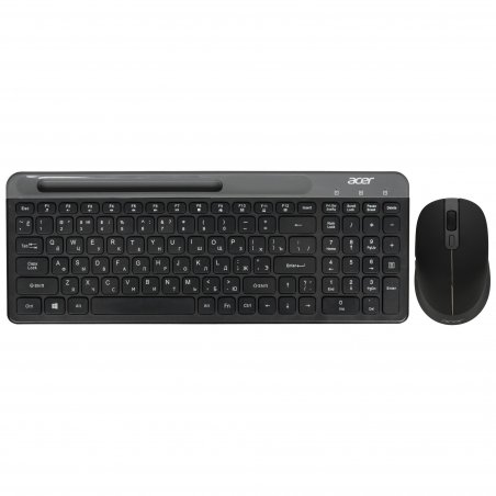 Комплект клавиатура+мышь Acer OCC402 беспроводной, USB, 1600 DPI, чёрный