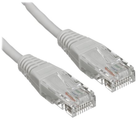 Патч-корд Lanmaster UTP TWT-45-45-1.0-GY вилка RJ-45-вилка RJ-45 кат.5е 1м серый ПВХ (уп.:1шт)