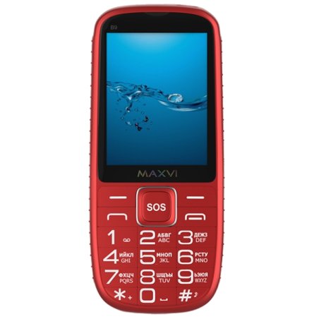Мобильный телефон Maxvi B9 красный