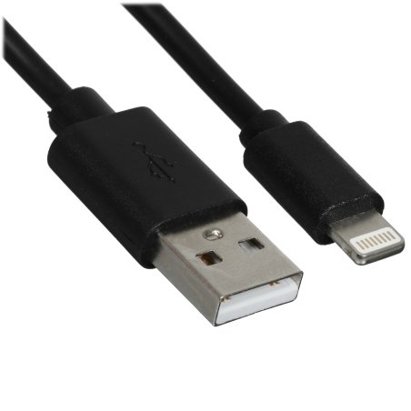 Кабель USB Rexant для iPhone 5/6/7 моделей шнур 1 м черный