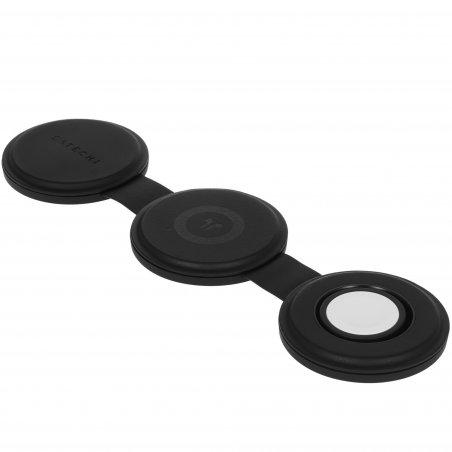 Переносное зарядное устройство Satechi Qi2 OntheGo 3-in-1 Wireless Charger, черный