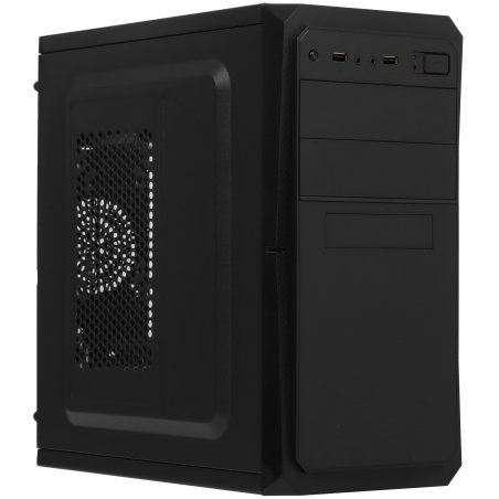 Компьютерный корпус ExeGate EX284023RUS Minitower BA-202 Black, mATX, <AA500, 80мм>, 2*USB, Audio
