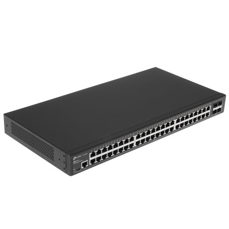 Коммутатор Jetstream 48-port gigabit L2+ managed switch with 4-gigabit uplink ports, 48 10/100/1000Mbps RJ-45 port, 4 1000Mbps SFP slots