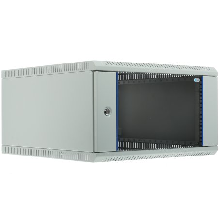 Шкаф телекоммуникационный настенный разборный 6U (600 x 650) дверь стекло