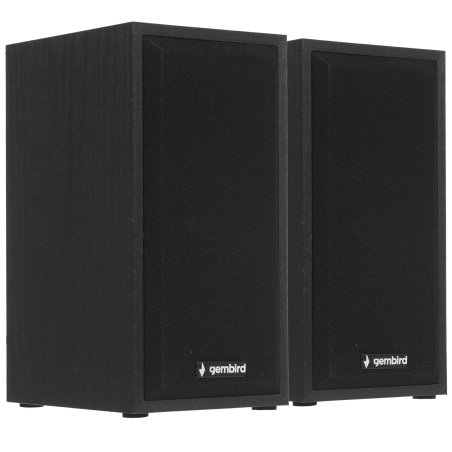 Акустическая система Gembird SPK-203, черный МДФ,2х3 Вт, регулятор громкости, USB