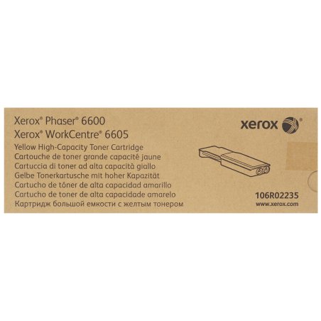 Картридж лазерный Xerox 106R02235 желтый для Xerox Phaser 6600/WC 6605 (6000 стр)(Channels)