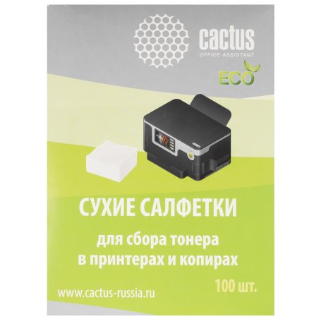 Салфетки Cactus CS-P2003E для принтеров и копиров 100шт сухих