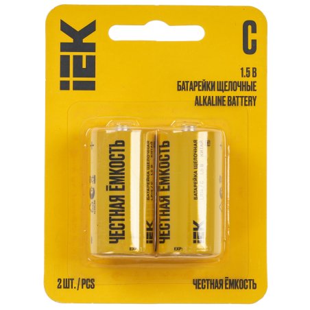 Батарейка щелочая Alkaline Optima LR14/C (2шт/блистер)