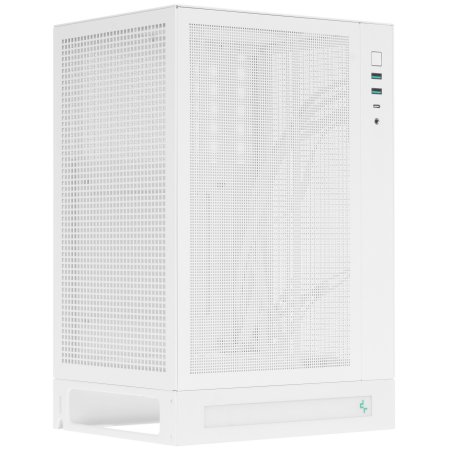 Компьютерный корпус Deepcool CH170 DIGITAL белый без БП mATX 1x120мм 1xUSB 2.0 1xUSB 3.0 audio bott PSU