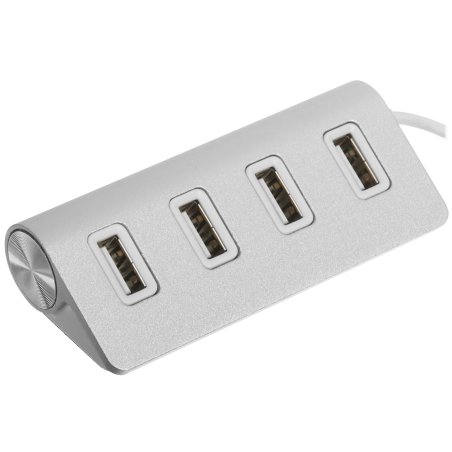 Разветвитель Rexant 4 USB-port серебристый