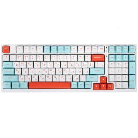 Клавиатура проводная A4Tech Fstyler FS300 (FS300 PANDA SNORKLENING), USB, белый