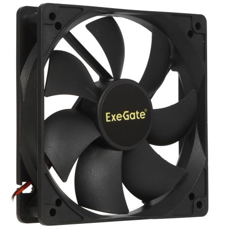 Вентилятор для корпуса ExeGate EX12025SM черный, 120 мм, 1500 об/мин, 24 дБ, Molex