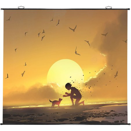 Экран Cactus 150x150см Map type CS-PSRM-150x150-BK 1:1 настенно-потолочный рулонный черный