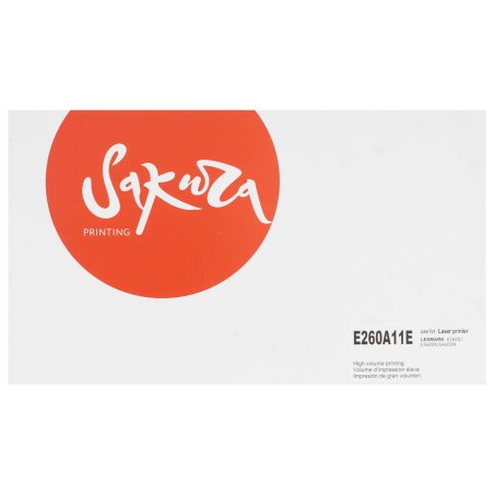 Картридж Sakura E260A11E для Lexmark E460dn, E460dw, E360dn, E360d, E260d, E260, E462dtn, черный, 3500 к.