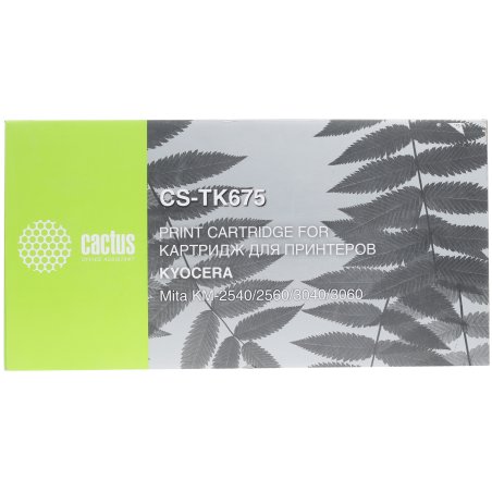 Картридж лазерный Cactus CS-TK675 черный (20000 стр.) для Kyocera Mita KM 2540/2560/3040/3060