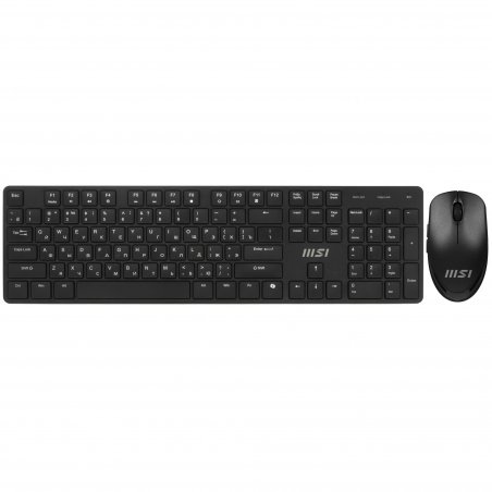 Комплект клавиатура+мышь MSI K200 Combo MS-8ZA4 беспроводной, USB, 1600 DPI, чёрный