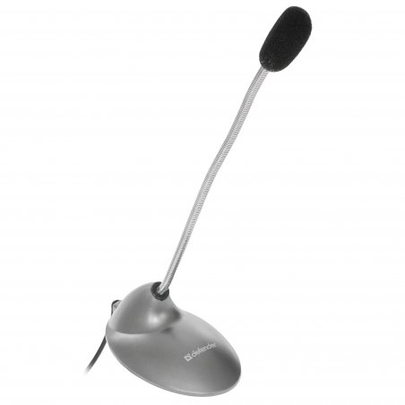 Микрофон компьютерный Defender MIC-111, серый, кабель 1,5 м