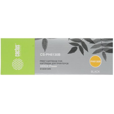 Картридж лазерный Cactus CS-PH6130B (106R01285) черный (2500 стр.) для Xerox 6130/6130n