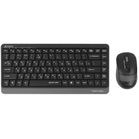 Комплект клавиатура + мышь A4Tech Fstyler FGS1110Q клав:черный/серый мышь:черный/серый USB беспроводная Multimedia