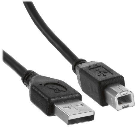 Кабель USB2.0 Pro Cablexpert CCF2-USB2-AMBM-6, AM/BM, 1.8м, экран, 2феррит.кольца, черный, пакет