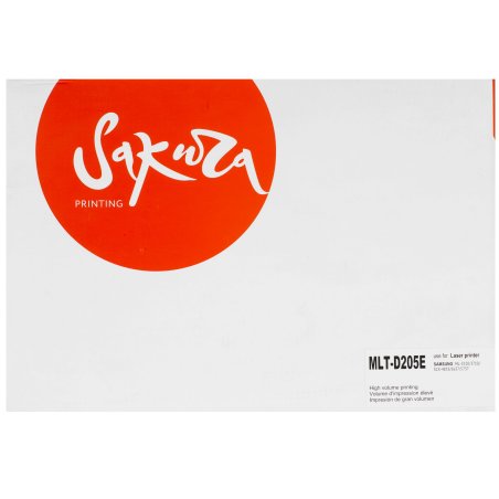 Картридж лазерный Sakura MLTD205E для Samsung ML-3710/3712 SCX-5637/5737/5639/5739, черный, 10000 к.
