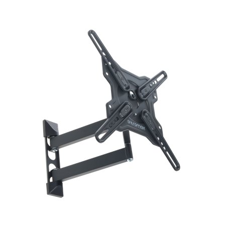 Кронштейн для телевизоров Kromax OPTIMA-406 grey22"-65", max 40 кг, настенный, наклон +5°-15°, поворот 180°, от стены 60-506 мм, VESA 400x400