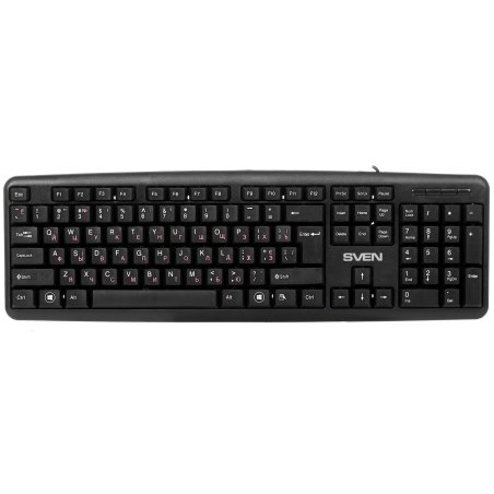 Клавиатура проводная SVEN KB-S230 черная (104кл, каб. 2м)