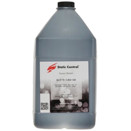 Тонер Static Control B2375-1KG-OS черный флакон 1000гр. для принтера Brother HL-2375