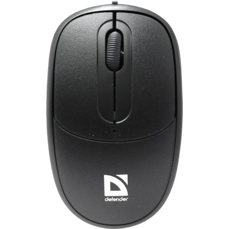 Мышь проводная Defender Datum MS-980 черный, 1000 dpi, USB, кнопки - 3