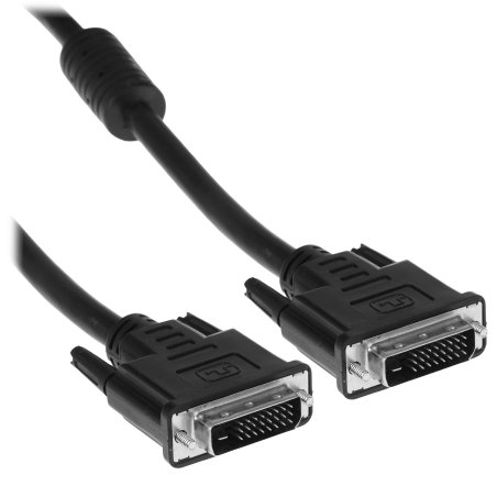 Кабель DVI-D dual link Gembird/Cablexpert CC-DVI2-BK-10M, 25M/25M, 10м, черный, экран, феррит.кольца, пакет