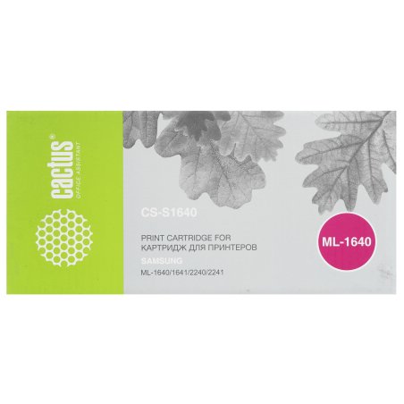 Картридж лазерный Cactus CS-S1640 (D108S) черный (1500 стр.) для Samsung ML-1640/1641/2240/2241