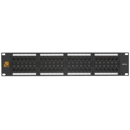 Патч-панель LANMASTER 48 портов, UTP, кат.6, 2U