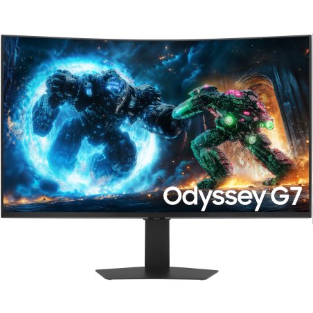 Монитор 37" Samsung Odyssey G7 G75F S37FG756EI Curved (VA 3840x2160x165Hz 1ms 350cd 3000:1 178/178 1,07B DP; HDMIx2 USB3.2x3 HAS Tilt Swiv VESA Black