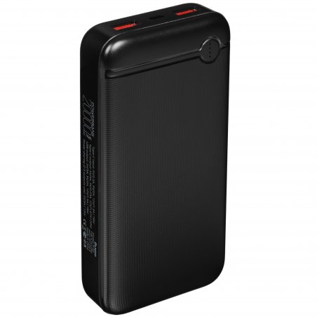 Портативный аккумулятор OLMIO P-20, 20000mAh, 20W, QuickCharge3.0/PowerDelivery, черный