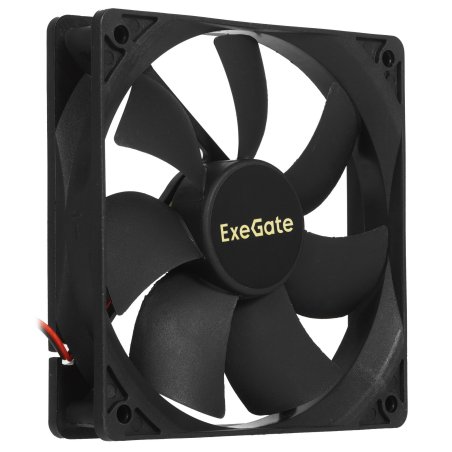 Вентилятор для корпуса ExeGate ExtraPower EP12025S2P черный, 120 мм, 1800 об/мин, 28 дБ, 2 pin