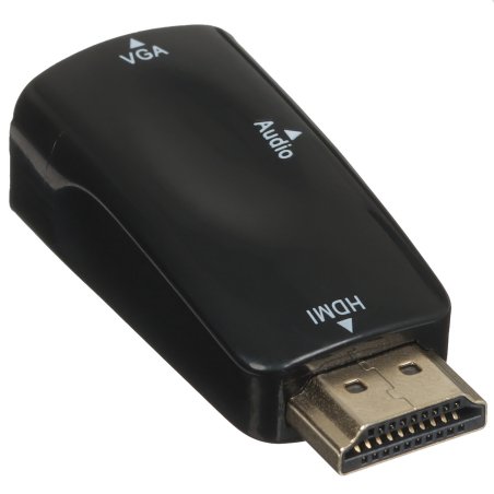Переходник HDMI-VGA Cablexpert A-HDMI-VGA-02, 19M/15F, Jack3.5 аудиовыход